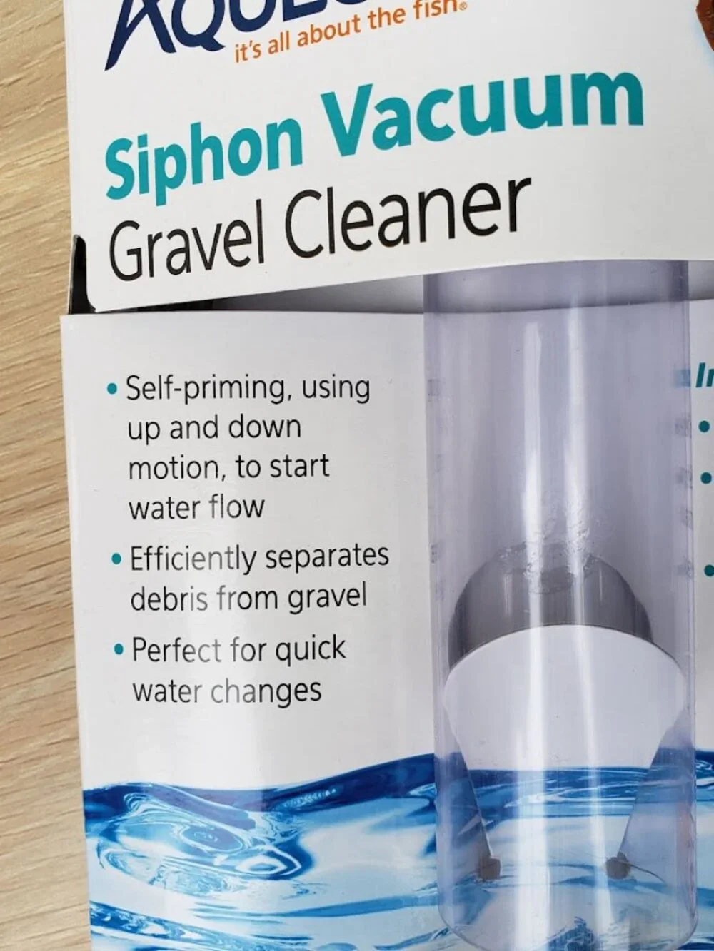 New Aqueon Aquarium Fish Tank Siphon Vacuum Gravel Cleaner Hand syphon pump hose